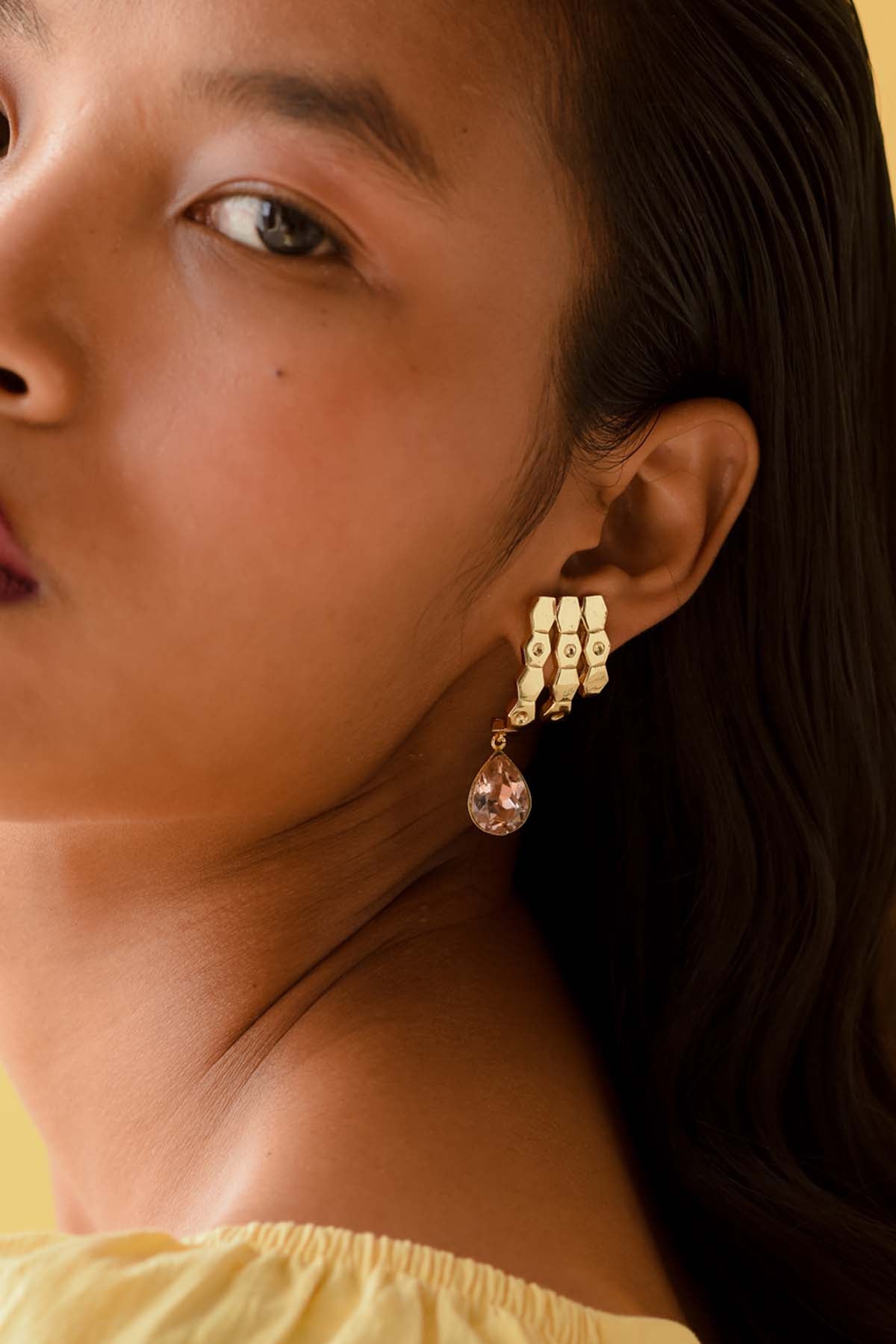 Buy Drop Swarovski Ear Studs For Women Online at ScrollnShops